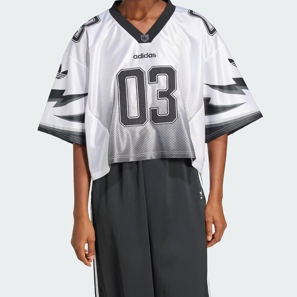 Adidas Women's Adilenium Season 3 Short Sleeve Graphics Jersey Size M JX9216 - Picture 1 of 3